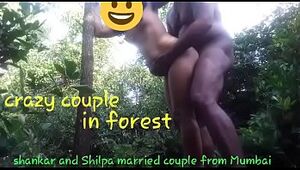 Kinky duo in woods