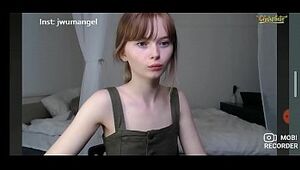 Ultra-cute harmless teenage taunting in cam